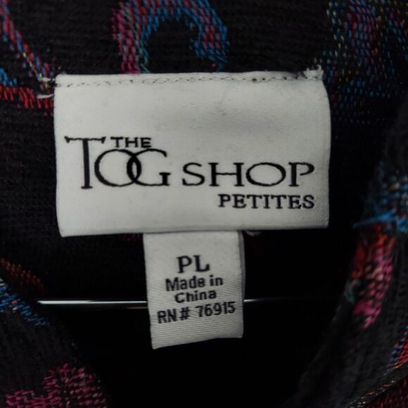 TOG Shop Blazer Petite Large Jacquard Floral Tapestry Jacket Black Colorful - Picture 4 of 12